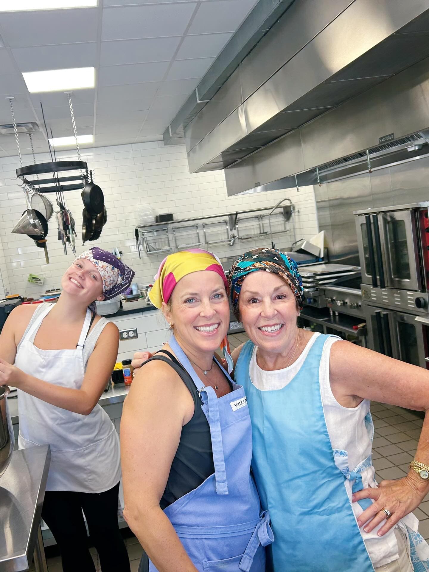 The team in the Athens kitchen